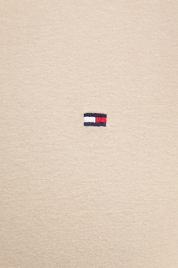 Tommy Hilfiger Kratka majica moška bombažna bež MW0MW39995