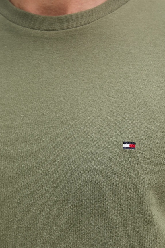 Tommy Hilfiger T-shirt męski bawełniany zielony MW0MW39995