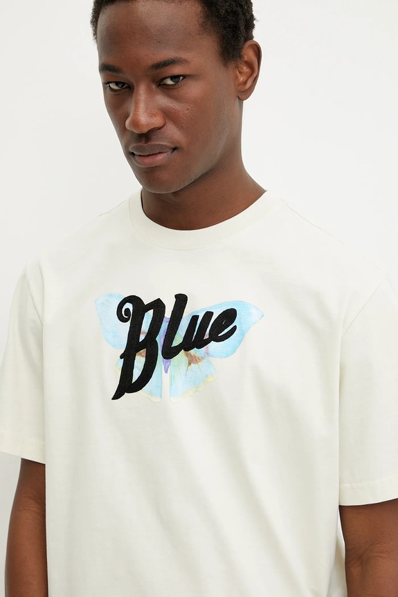 BLUEMARBLE tricou din bumbac bej TS35.JE28CA25