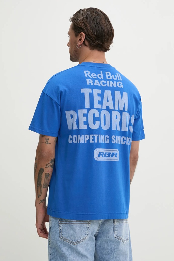Ρούχα Βαμβακερό μπλουζάκι Red Bull Racing x Pepe Jeans TEAM RECORDS TEE RM500010 μωβ