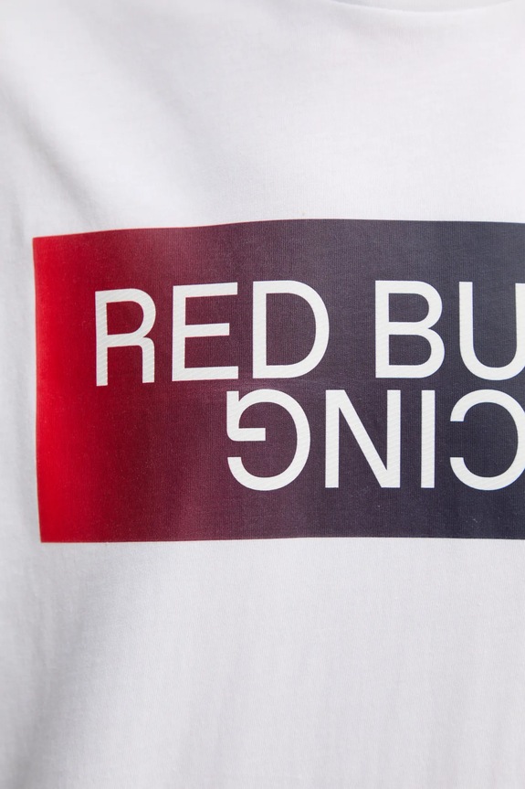 Red Bull Racing x Pepe Jeans tricou din bumbac OMBRE LOGO TEE RM500019 alb