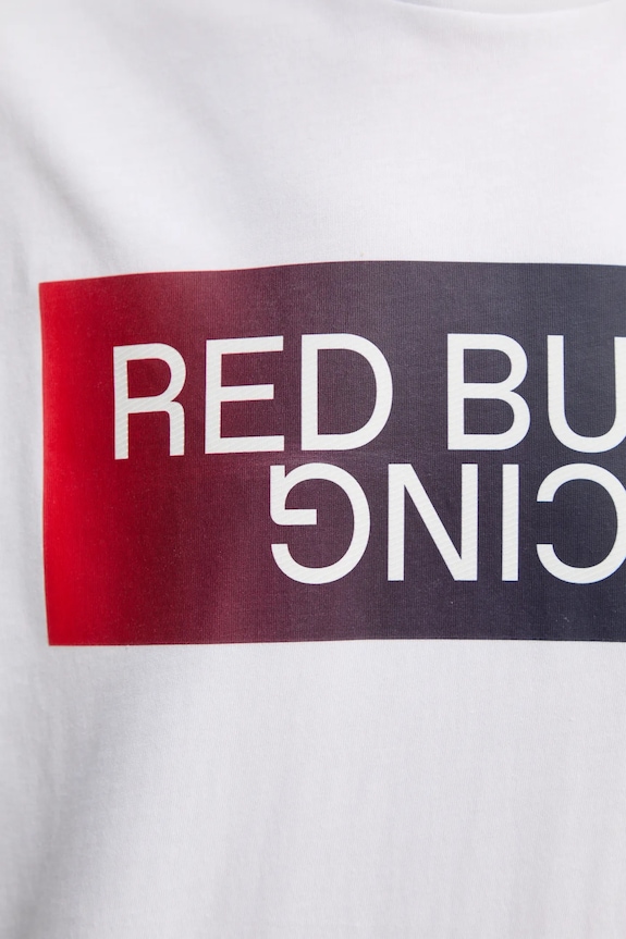 Red Bull Racing x Pepe Jeans tricou din bumbac OMBRE LOGO TEE RM500019 alb