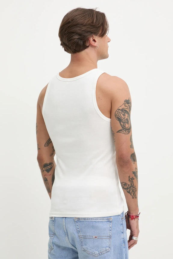 Îmbrăcăminte Tommy Jeans top bărbătesc din bumbac pachet de 2 DM0DM20769 bej