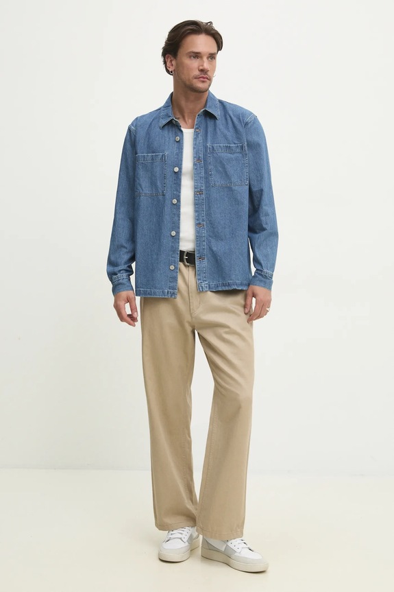 Îmbrăcăminte Tommy Jeans top bărbați bumbac pachet de 2 DM0DM20769 bleumarin