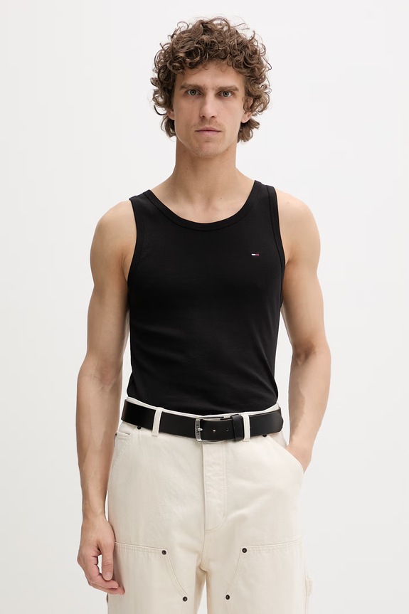 Tommy Jeans top bărbați bumbac pachet de 2 negru DM0DM20769