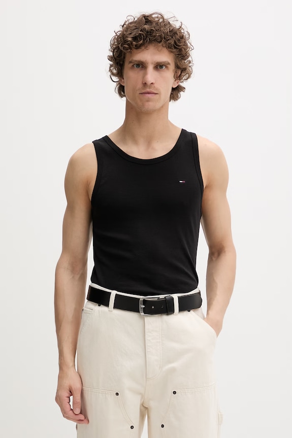 Tommy Jeans top bărbați bumbac pachet de 2 negru DM0DM20769