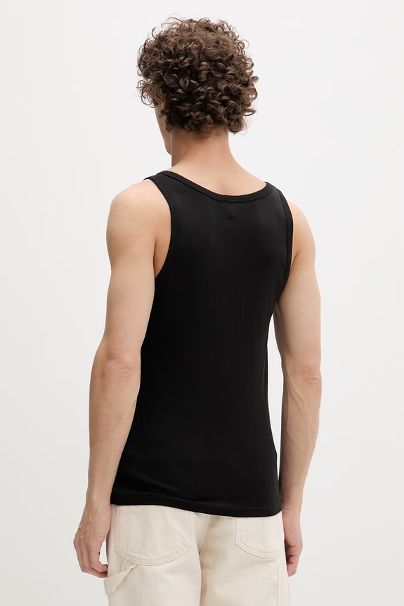 Îmbrăcăminte Tommy Jeans top bărbați bumbac pachet de 2 DM0DM20769 negru