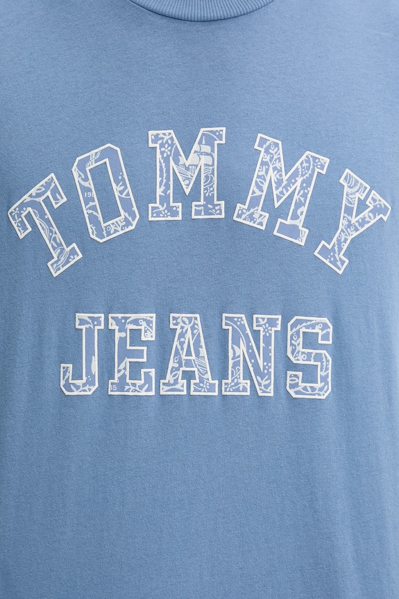 Bavlnené tričko Tommy Jeans DM0DM20773 modrá