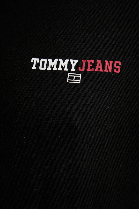 Bavlněné tričko Tommy Jeans DM0DM20815 černá