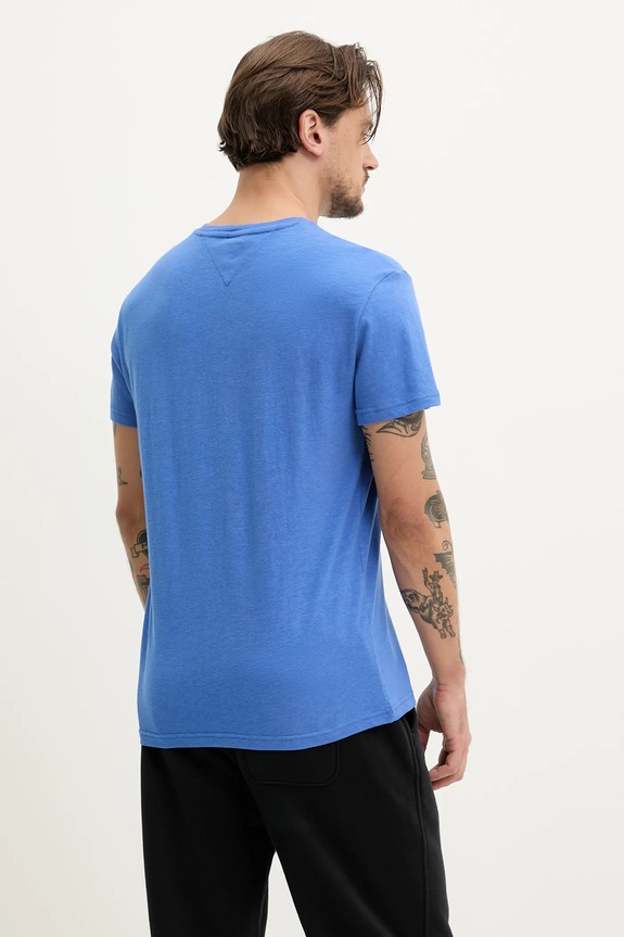 Tommy Jeans t-shirt in cotone DM0DM21303 violetto SS25