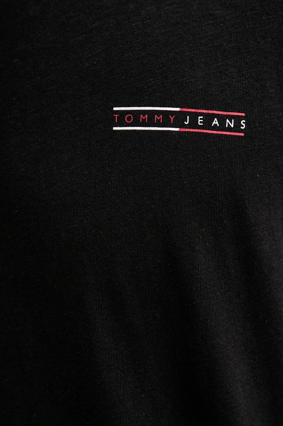 Tommy Jeans pamut póló DM0DM21303 fekete