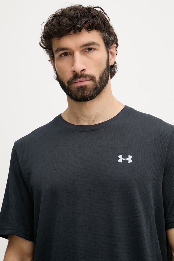 Under Armour t-shirt γυμναστικής ανδρικό Vanish Seamless σκούρο μπλε 1382801