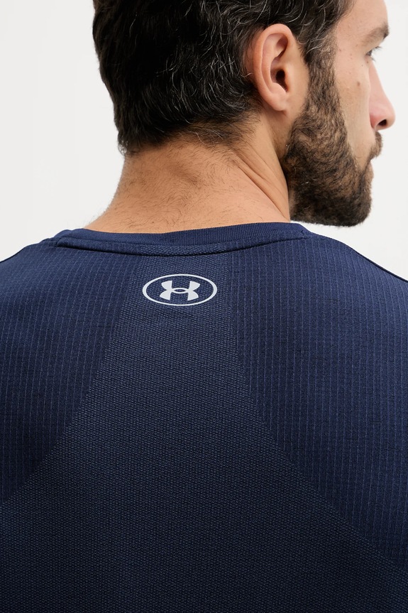 Under Armour t-shirt γυμναστικής Ανδρικό Vanish Seamless 1382801 σκούρο μπλε