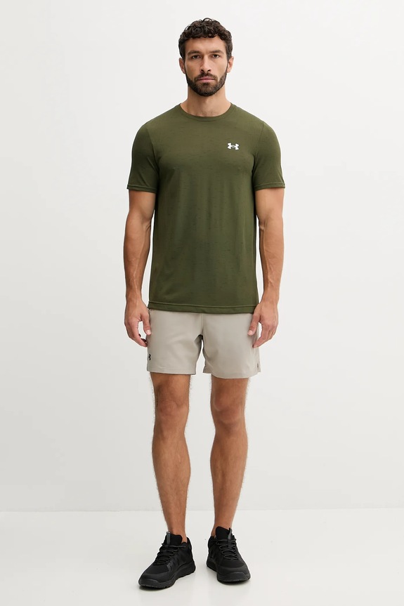 Under Armour t-shirt γυμναστικής ανδρικό Vanish Seamless 1382801 πράσινο SS26