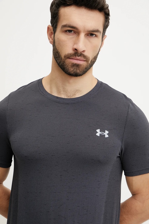 Under Armour t-shirt γυμναστικής ανδρικό Vanish Seamless 1382801 γκρί SS26