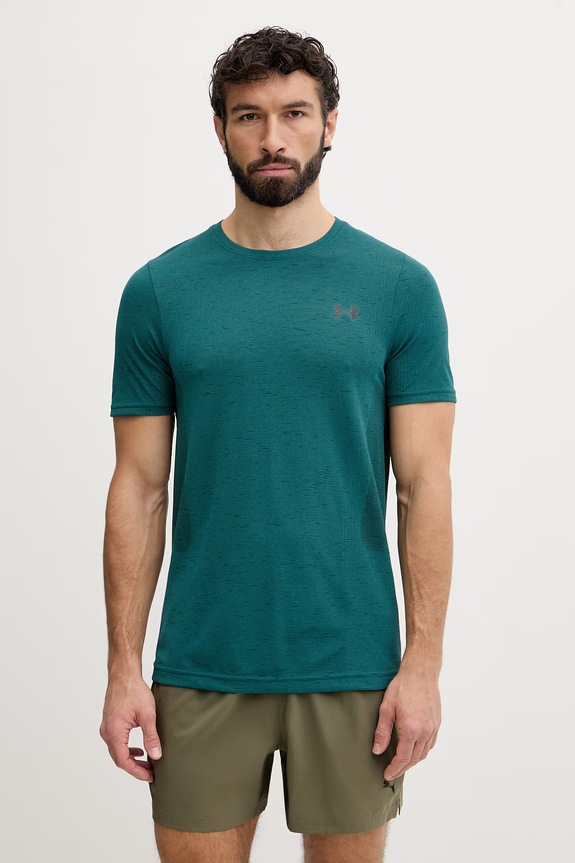 Under Armour t-shirt γυμναστικής ανδρικό Vanish Seamless πράσινο 1382801