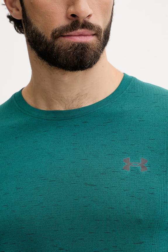 Under Armour t-shirt γυμναστικής ανδρικό Vanish Seamless πράσινο 1382801