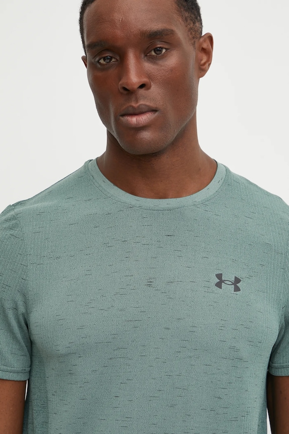 Under Armour t-shirt γυμναστικής ανδρικό Vanish Seamless πράσινο 1382801