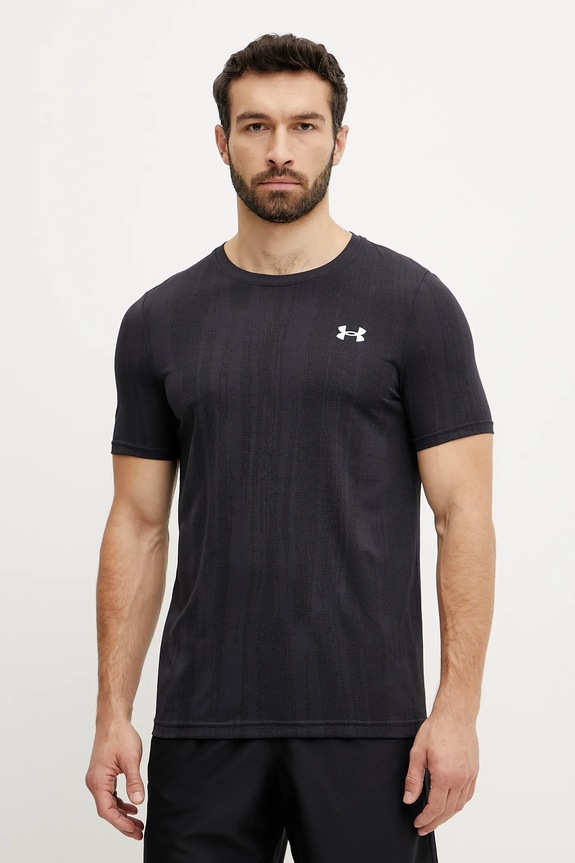 Μπλουζάκι προπόνησης Under Armour Vanish Seamless εμπριμέ σκούρο μπλε 1388129