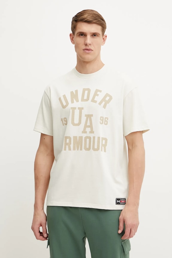 Kratka majica Under Armour Potisk bež 1390179