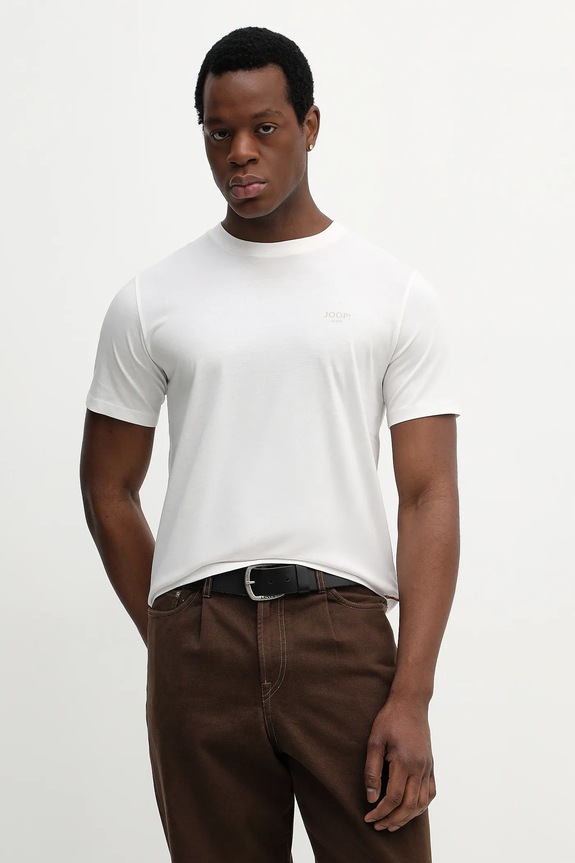 Joop! t-shirt bawełniany beżowy 30045926