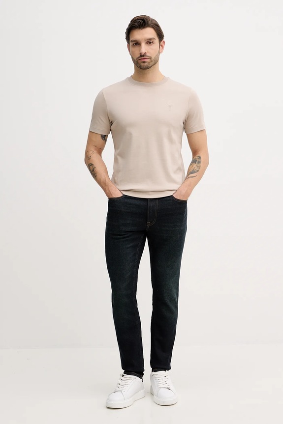 Βαμβακερό μπλουζάκι Joop! 30045539 μπεζ SS26