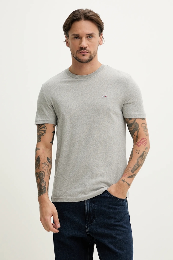 Tommy Jeans t-shirt basic męski bawełniany 2-pack DM0DM20687 granatowy SS26