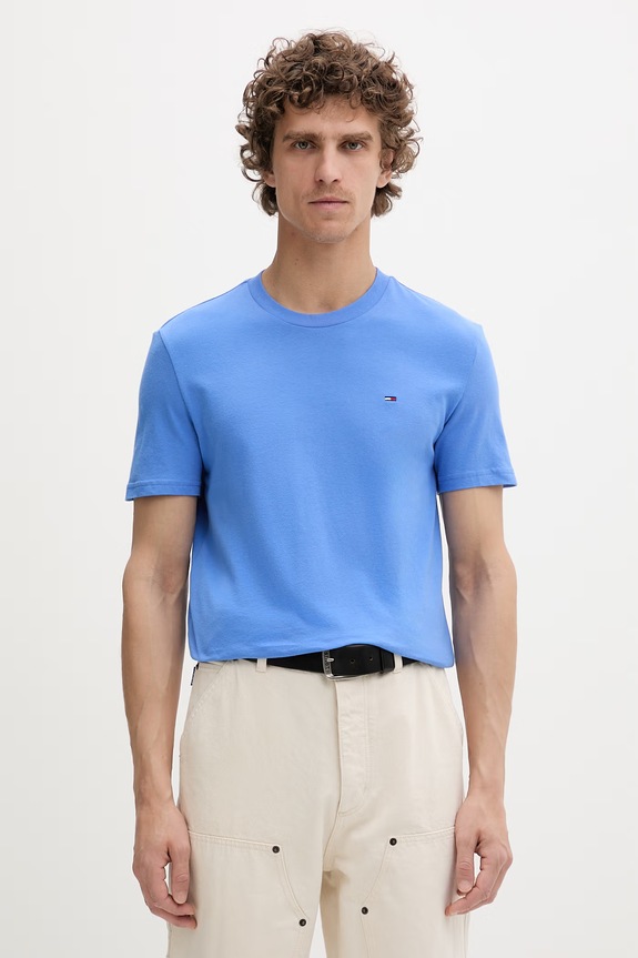 Tommy Jeans basic tričko pánske bavlnené 2-pak tmavomodrá DM0DM20687