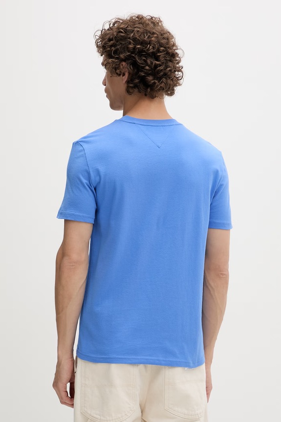 Tommy Jeans basic tričko pánske bavlnené 2-pak tmavomodrá DM0DM20687