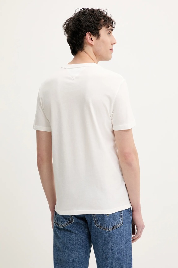 Tommy Jeans t-shirt basic męski bawełniany 2-pack DM0DM20687 zielony