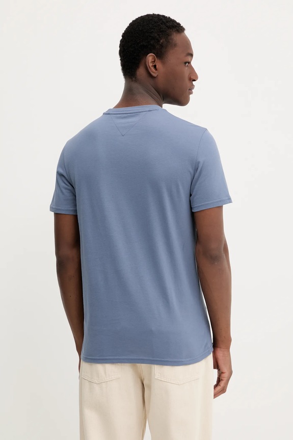 Tommy Jeans t-shirt basic męski bawełniany 2-pack niebieski DM0DM20687
