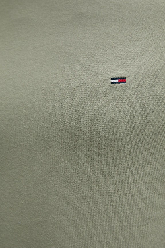 Tommy Jeans basic tričko pánske bavlnené 2-pak zelená DM0DM20687