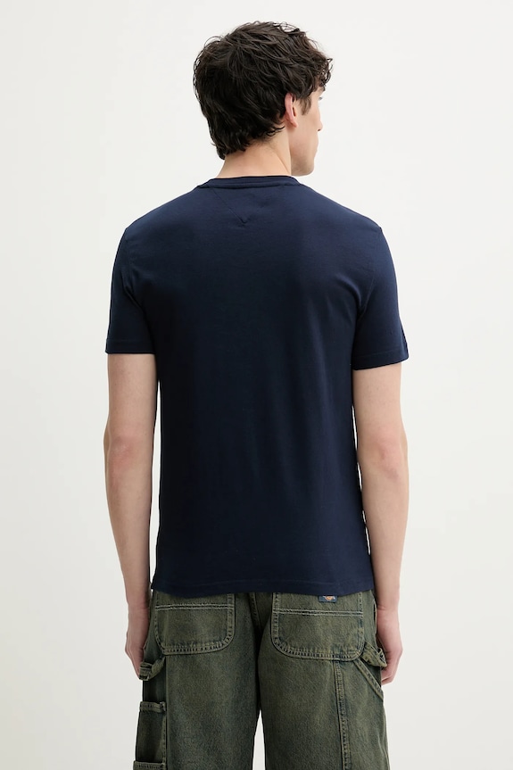 Tommy Jeans t-shirt basic męski bawełniany 2-pack czarny DM0DM20687