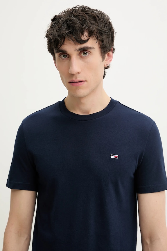Tommy Jeans t-shirt basic męski bawełniany 2-pack DM0DM20687 czarny