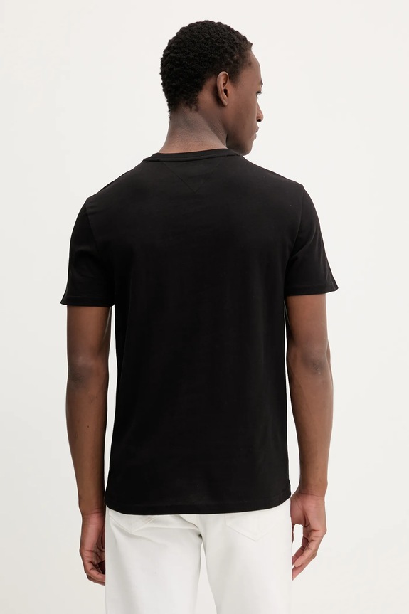 Tommy Jeans тениска basic мъжка памучна 2 броя черен DM0DM20687