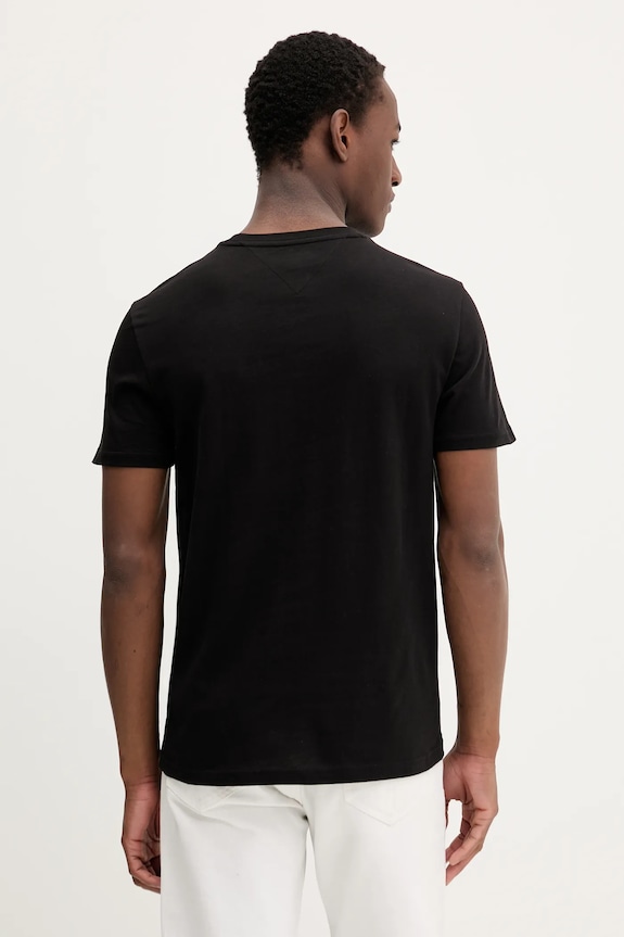 Tommy Jeans тениска basic мъжка памучна 2 броя черен DM0DM20687