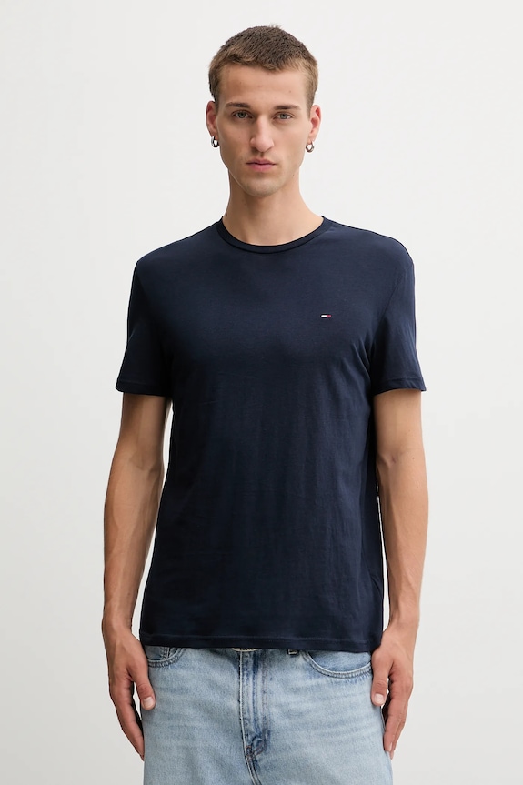 Abbigliamento Tommy Jeans t-shirt da uomo in cotone pacco da 3 DM0DM21579 blu navy