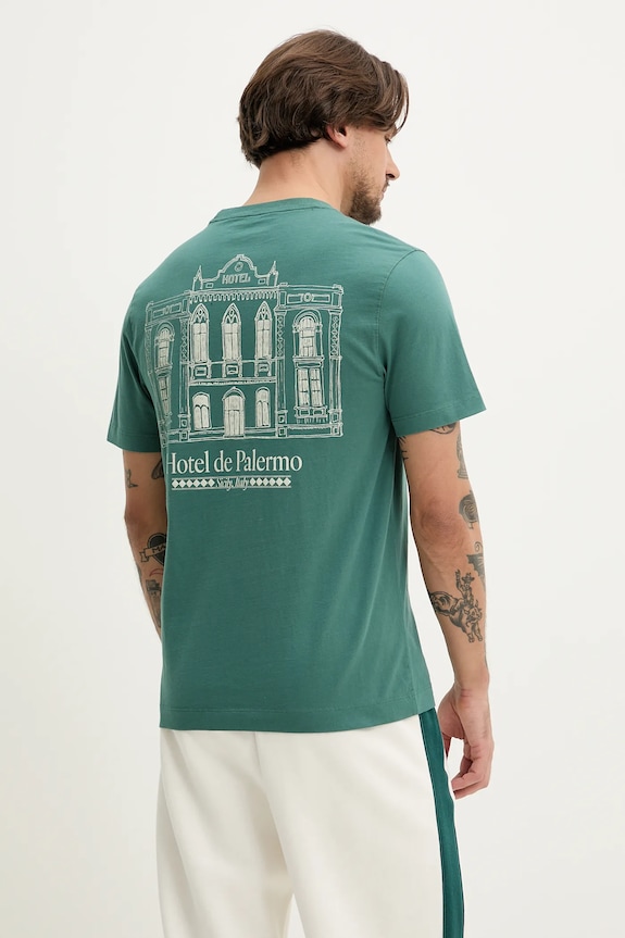 Odzież Abercrombie & Fitch t-shirt bawełniany KI123.5001.300 zielony