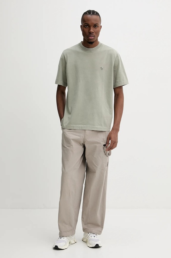 Abercrombie & Fitch t-shirt in cotone KI124.5181.320 verde SS25