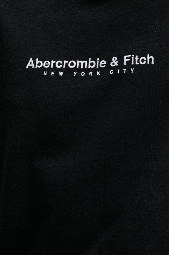 Bavlněné tričko Abercrombie & Fitch KI175.5130.900 černá