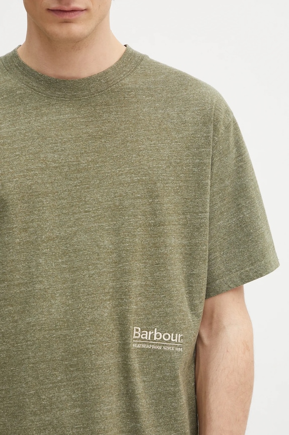 Barbour t-shirt Barbour Calton Linen Blend OS Fit T-Shirt green MTS1404