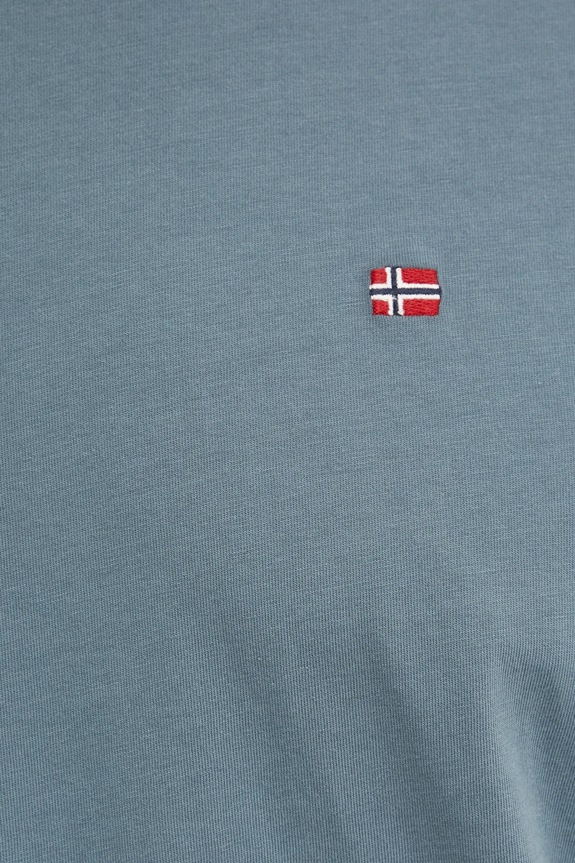 Napapijri t-shirt bawełniany Salis NP0A4H8DG1Y1 szary