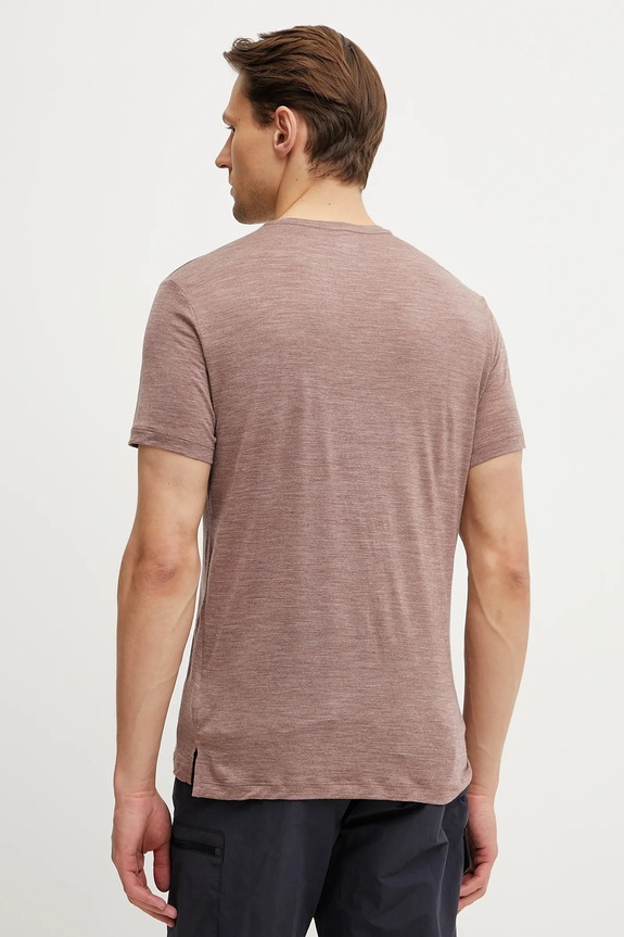 Ρούχα Αθλητικό μπλουζάκι Icebreaker Merino Blend 125 Cool-Lite Sphere IB0A56ZM0BW1 καφέ