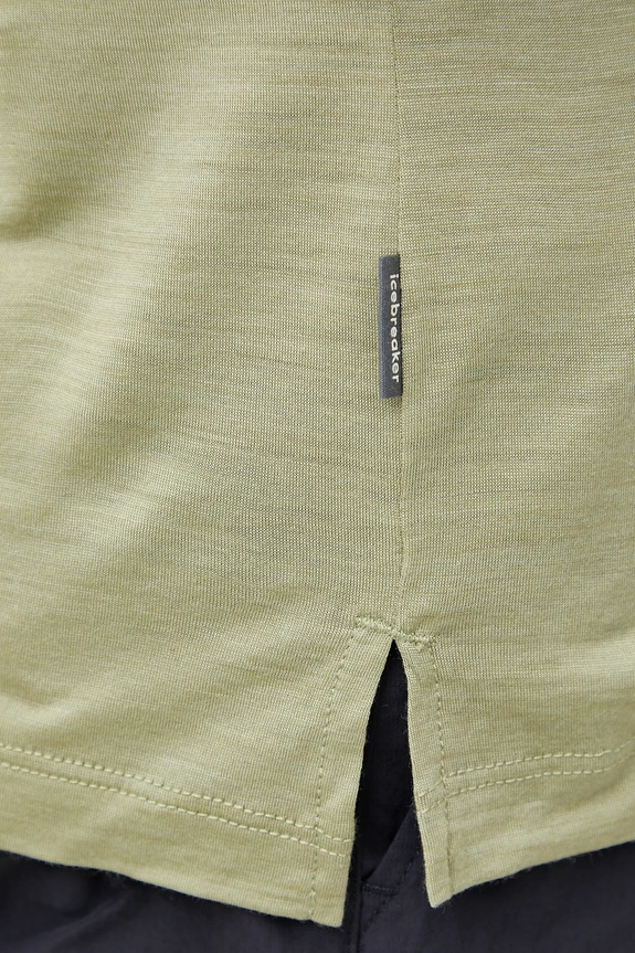 Αθλητικό μπλουζάκι Icebreaker Merino Blend 125 Sphere IB0A56ZMA741 πράσινο