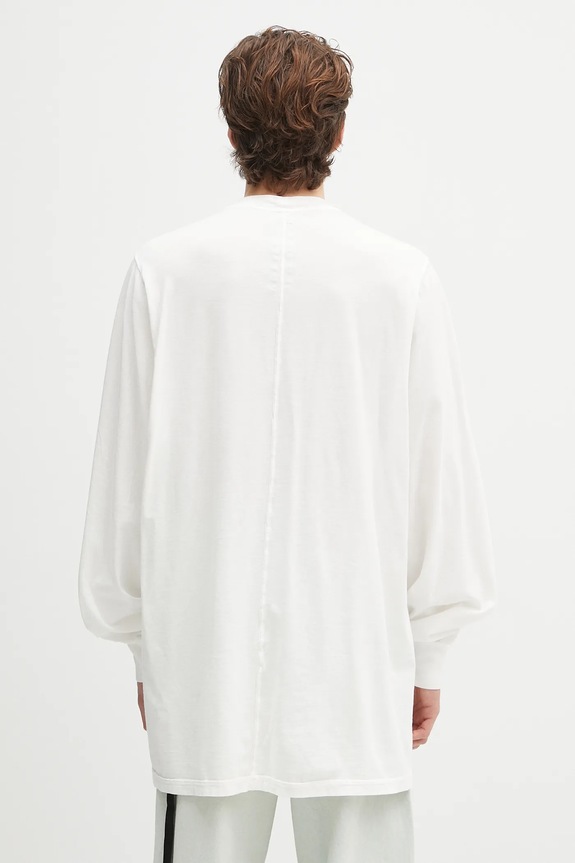 Oblečení Bavlněné tričko s dlouhým rukávem Rick Owens DRKSHDW Jumbo Ls T DU01E3261.RNEP5 bílá