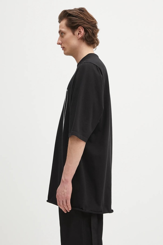 Rick Owens DRKSHDW t-shirt in cotone Jumbo Ss T DU01E3274.RIGEP2 nero SS25