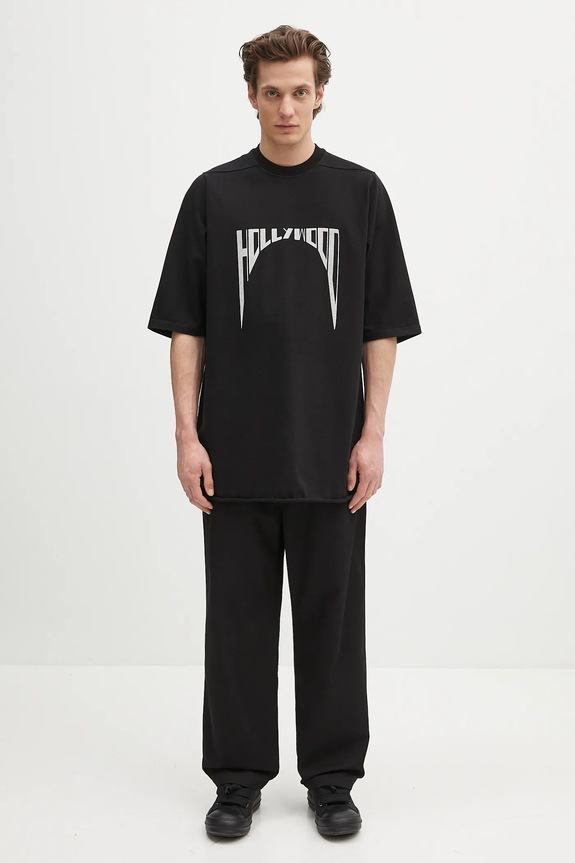 Rick Owens DRKSHDW t-shirt in cotone Jumbo Ss T DU01E3274.RIGEP2 nero