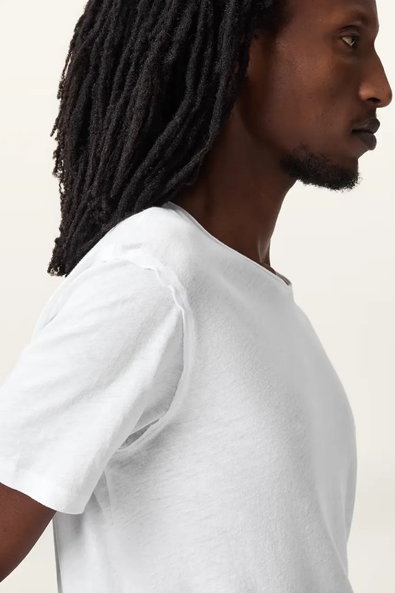 Odzież AllSaints t-shirt bawełniany FIGURE M025JB biały