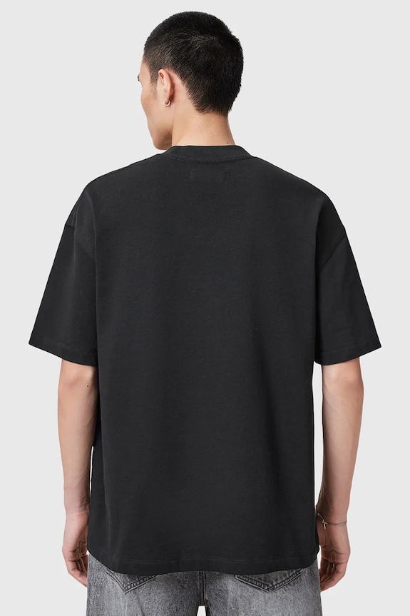 Ρούχα Βαμβακερό μπλουζάκι AllSaints HAVEN M029JC μαύρο