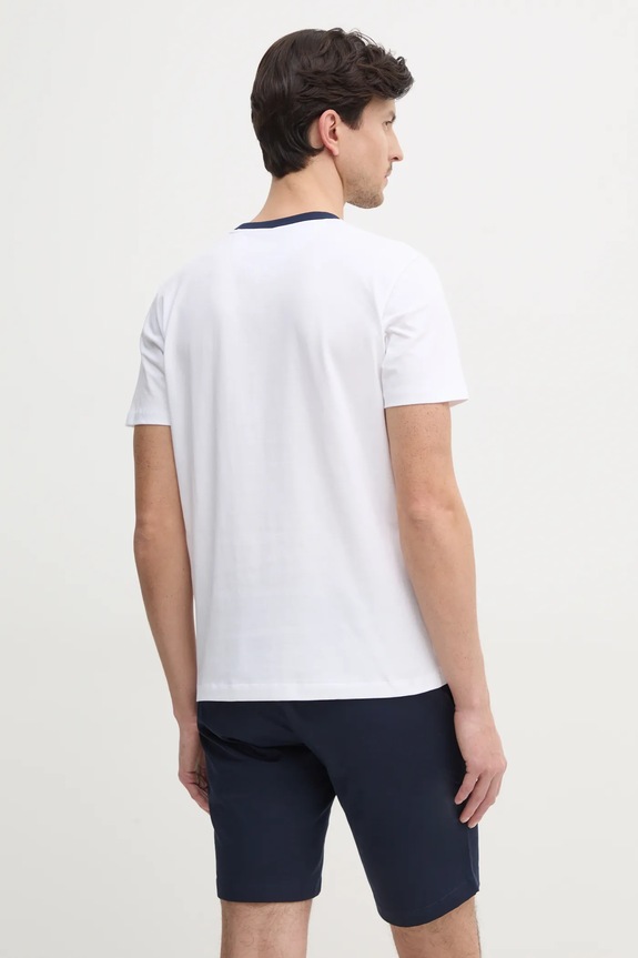 Oblečenie Bavlnené tričko Hackett London HM500893 biela